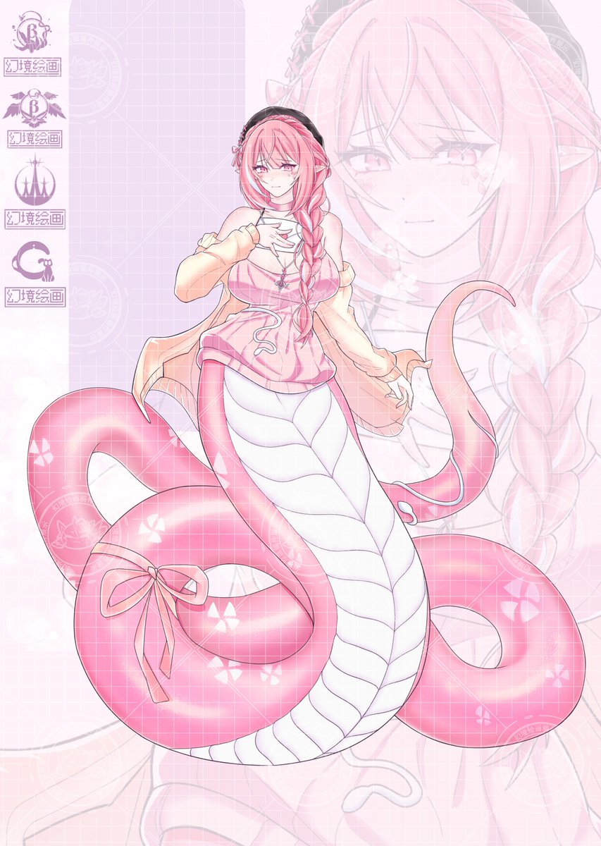 GenkyoP's tweet photo. Sakura Lamia~
[This is a commission work and thanks for commission!]
#monstergirl #lamia #モンスター娘 https://t.co/Z0VhL2feTO