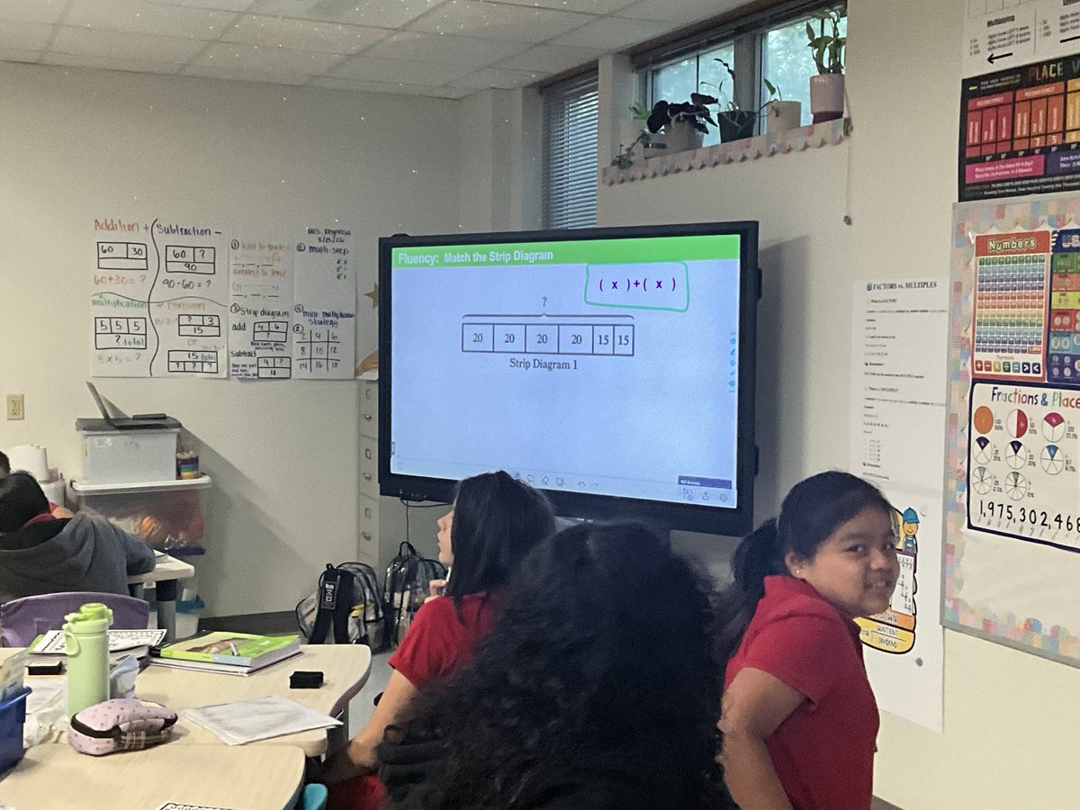 AaronDaffern's tweet photo. 5th grade students at @fosterdisd are using their fluency practice to relate representations to expressions, internalizing the meaning of parentheses in the order of operations @disdstemmath @SoniaLoskot @Dallasacademics @DrElenaSHill https://t.co/zmyKtWLvG8