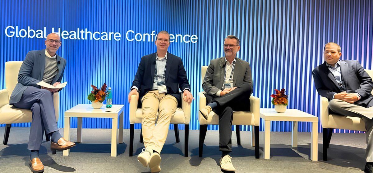 LakefrontBio's tweet photo. At at the Morgan Stanley Global Healthcare Conference, members of the Lakefront team engaged in productive meetings with colleagues across the industry.

Thanks to Morgan Stanley for hosting us.

Listen to the fireside chat replay here: https://t.co/ttGCnsRAas https://t.co/l5aDem7T0q