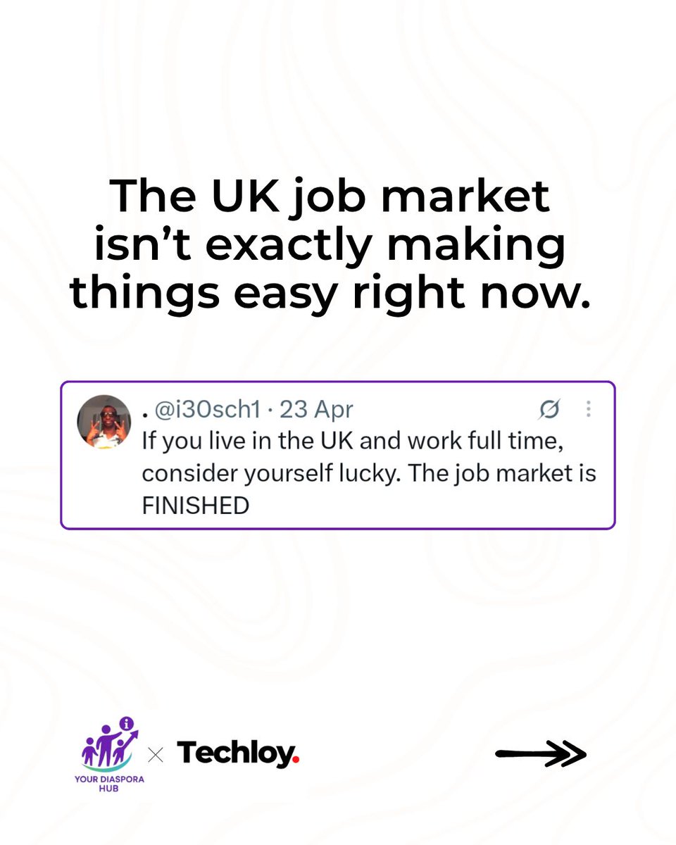 techloy's tweet photo. The UK job market has questions. You probably do too. 👀

Join us tomorrow, Friday, September 18, at 2 PM BST for a live AMA on TikTok as we talk about breaking into the UK job market.

Got questions about finding opportunities, landing sponsored jobs, or navigating the UK job market? Bring them. We’re answering your questions live.

🎟️ You could also win free tickets to the main event.

📅 Friday, September 18
⏰ 2 PM BST
📍 Live on TikTok

🔗 Join the TikTok Live: https://t.co/LTQuQ8gmew

Set a reminder, come with your questions, and let’s talk UK jobs.

#Techloy #YourDiasporaHub #TechToUK #UKJobs #UKJobMarket #VisaSponsorship #SponsoredJobs #Japa #CareerGrowth