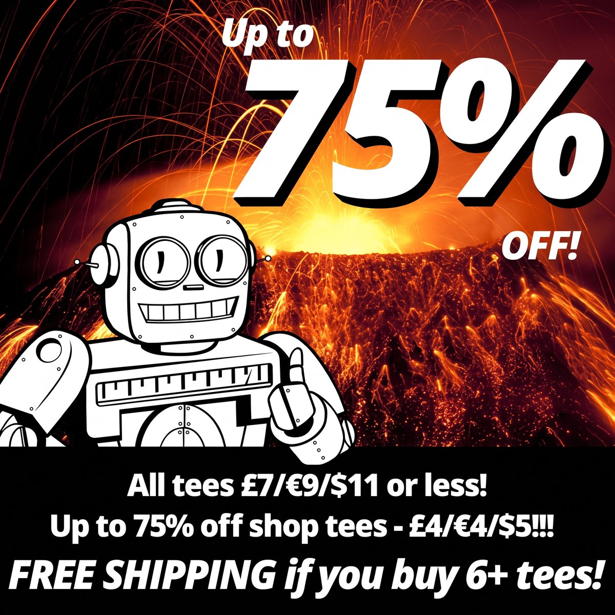 qwertee's tweet photo. 👍 5 People who ‘Repost’ this WIN a FREE TEE! ❤️‍🔥 Our MEGA STOCK SALE continues at https://t.co/vIUJ381Pcg!! 🔥DON'T MISS up to 75% OFF TEES + FREE SHIPPING - with TEES as LOW AS £4/€4/$5 – While Stocks Last!!

✅ FREE SHIPPING if you buy 6 or more tees!!!

💥 ALL TEES are on SALE for ONLY £7/€9/$11 or less!!!

⚠️ HURRY - Extremely low stock!  👉 STOCK is SELLING FAST so be quick to avoid disappointment!