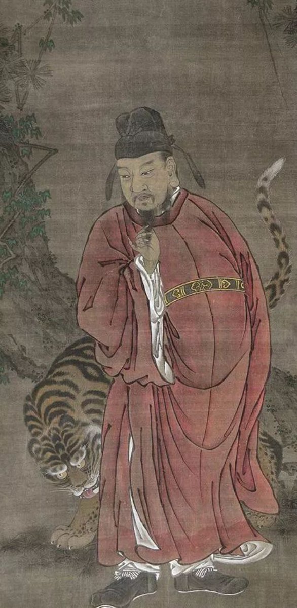 x1ngwu's tweet photo. In Chinese #mythology, Sun Simiao, the Medicine King, was no ordinary healer. A Tang dynasty (618–907) physician, he stood where science met spirit, so skilled he was honored as the “Marvelous Responding Immortal.” 
Legend says he once saved a tiger by pulling a bone 
1/2 https://t.co/JrKu0X32EC