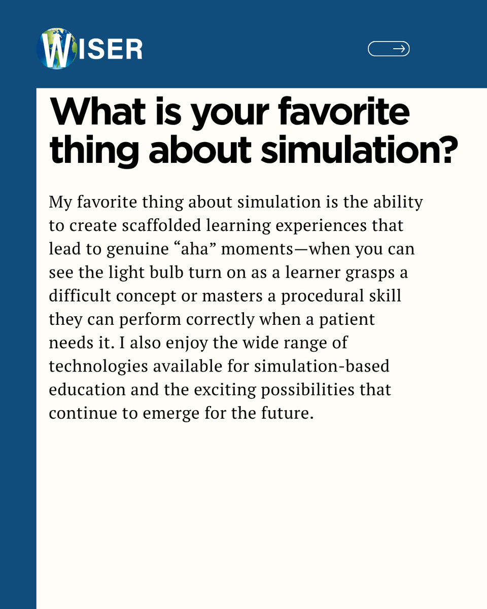 WISERSIM's tweet photo. Happy Healthcare Simulation Week! We decided there was no one better to tackle this year's theme, Sim Found Me, than our Director, Dr. Paul Phrampus.Swipe through to read all about what simulation means to Paul, and how sim found him!
#hcsimweek #WISER #UPMC #Pitt https://t.co/PUSQjXRCJb