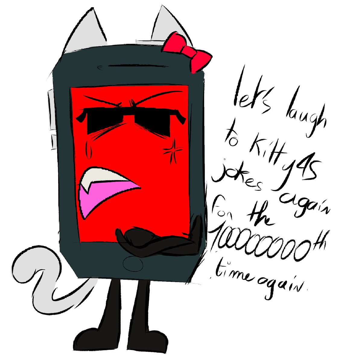Terminated_f's tweet photo. I actually like the kitty joke ok 
#inanimateinsanity #mephone4s https://t.co/oSpTgVca6q