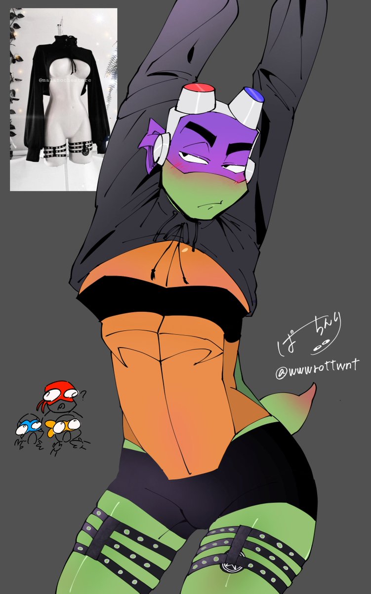 wwwrottmnt's tweet photo. モデル💜🐢
この服彼にピッタリ…💜
画像から服選びました
 #Donnie https://t.co/SG4LmzSVjk