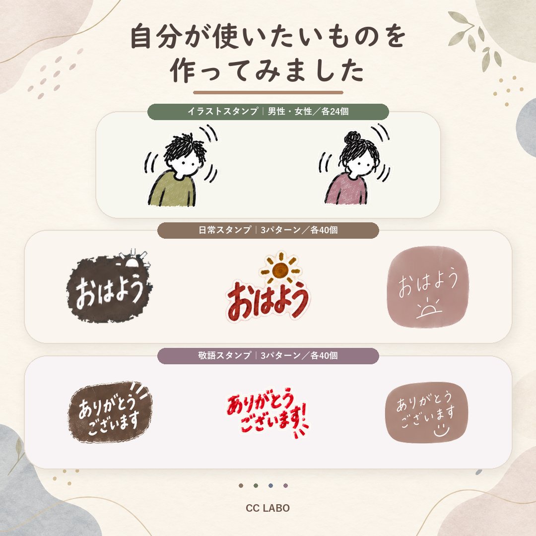 CshigeCshige's tweet photo. 自分で使いたいものを中心に作ってみました。  

普段使いやすい言葉を中心に、 日常・敬語・イラストのスタンプを少しずつ作っています。 気になるものがあれば、こちら 
↓
  https://t.co/1DLDByGAtf 

#LINEスタンプ 
#スタンプ 
#オリジナルスタンプ https://t.co/jmWH5jXlsC