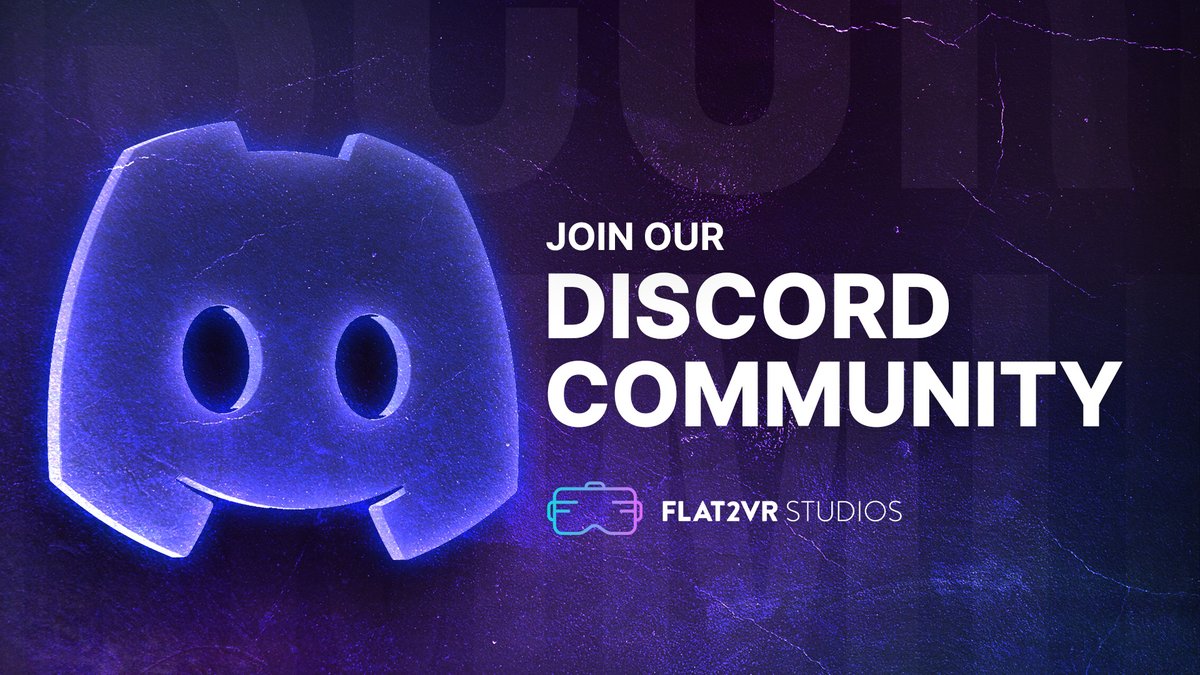 Flat2VRStudios's tweet photo. If you like seeing flatscreen games make the jump to VR, you’re among friends. 💜

Come join our awesome Discord community here: https://t.co/lQhfJxoYLl https://t.co/8Kg5L9xubz