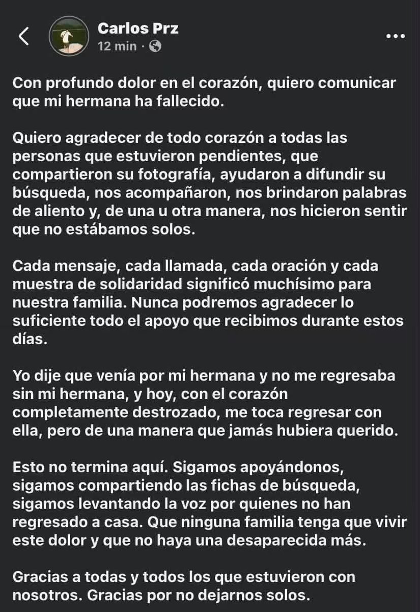 HtTrejo's tweet photo. Otra más, y otra y otra, dia tras día, va cobrando la vida de nuestras mujeres. 

<<Fue localizada SIN VIDA en una brecha por Nextipac. 
Lo que vive México es terrorismo. 
Carajo que no están hartos de que cada día quiten la vida a decenas de personas y no pase nada y solo encuentran a los culpables cuando la víctima es extranjera y presionan otros países.
México es una fosa común. 
Y la sociedad ya se acostumbró.
Descanse en paz y consuelo a la familia. 🙏>>