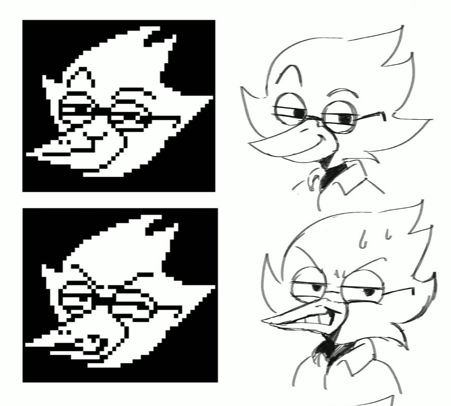 bluwusita's tweet photo. I love the expresion of burhgley #berdly #deltarune https://t.co/ZwAVURQaTu