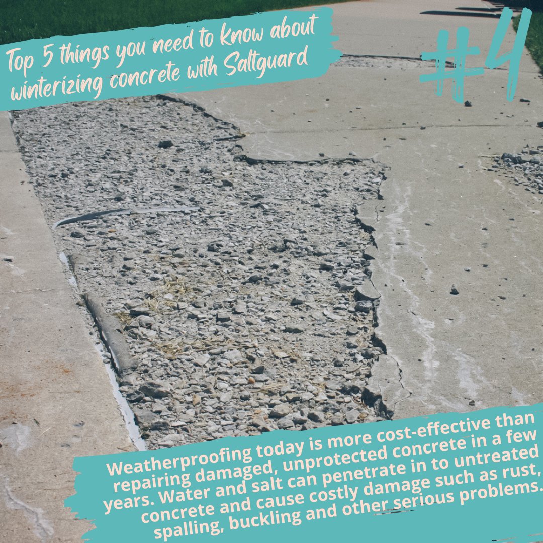 PROSOCO's tweet photo. The #4 thing you should know about weatherproofing concrete (and other hard masonry surfaces): It saves 💰 money in the long run! A little weatherproofing today is much more cost-effective than repairing damaged, unprotected concrete in just a few years.

https://t.co/VQv4wdgtO7 https://t.co/NKf8TBFddy