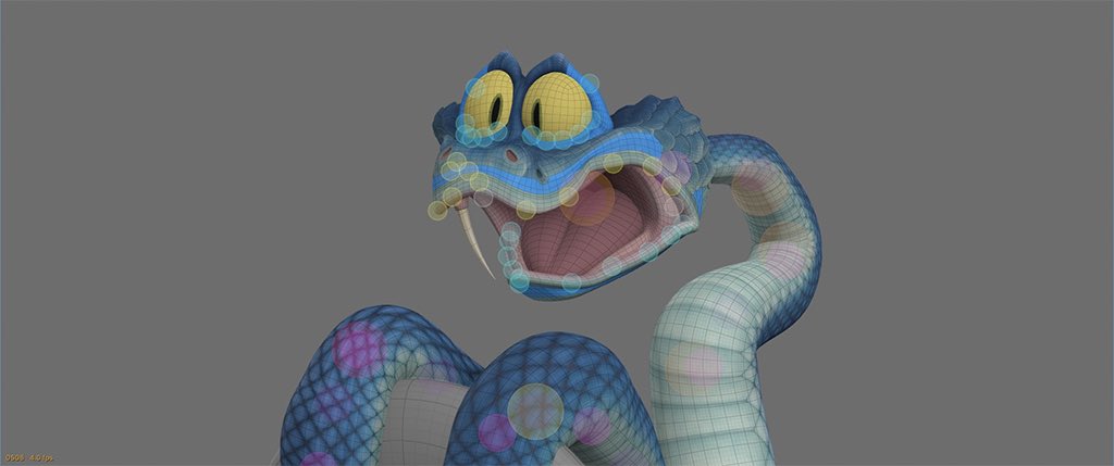 cherrycake6844's tweet photo. <주토피아2> 게리 드 스네이크 vfx 비하인드

머리 448개, 배 160개, 등 2392개의 비늘을 개별 배치하는 기법을 새로 개발, Pixar와 협업한 리깅 툴 ‘Presto’ 활용

1. 이상준님의 게리 비주얼 코멘터리
2,3. 게리의 표정 리깅 시스템
4. 비늘 구현 https://t.co/RjU1uXNwAS