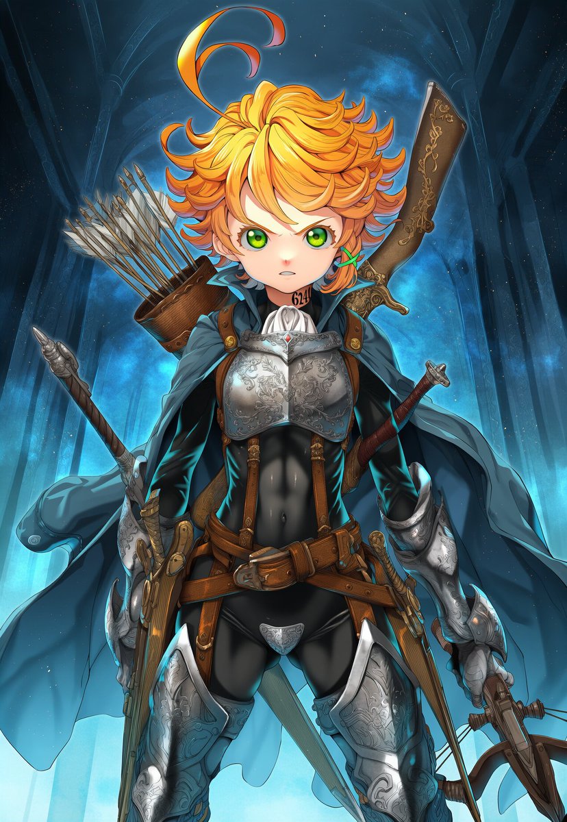 azaseal03's tweet photo. 狩魔獵人EMMA

過去的舊圖，但更新成了近期的畫風 https://t.co/Pduus6Mwtq