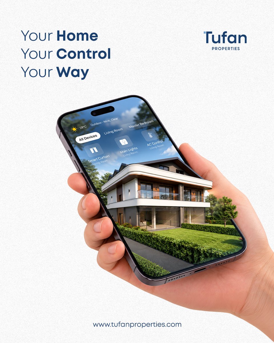 tufanproperties's tweet photo. Your Home, Your Control.
With smart home technology, manage the comfort of your living space with just one touch.
#Dreamhome  #Luxuryliving 

📍 Contact us today to schedule a private viewing:
🌐 https://t.co/5ex1CNSGUc
🌐 info@tufanproperties.com
📞 +90 555 678 99 88 https://t.co/2z8ghOgIX2