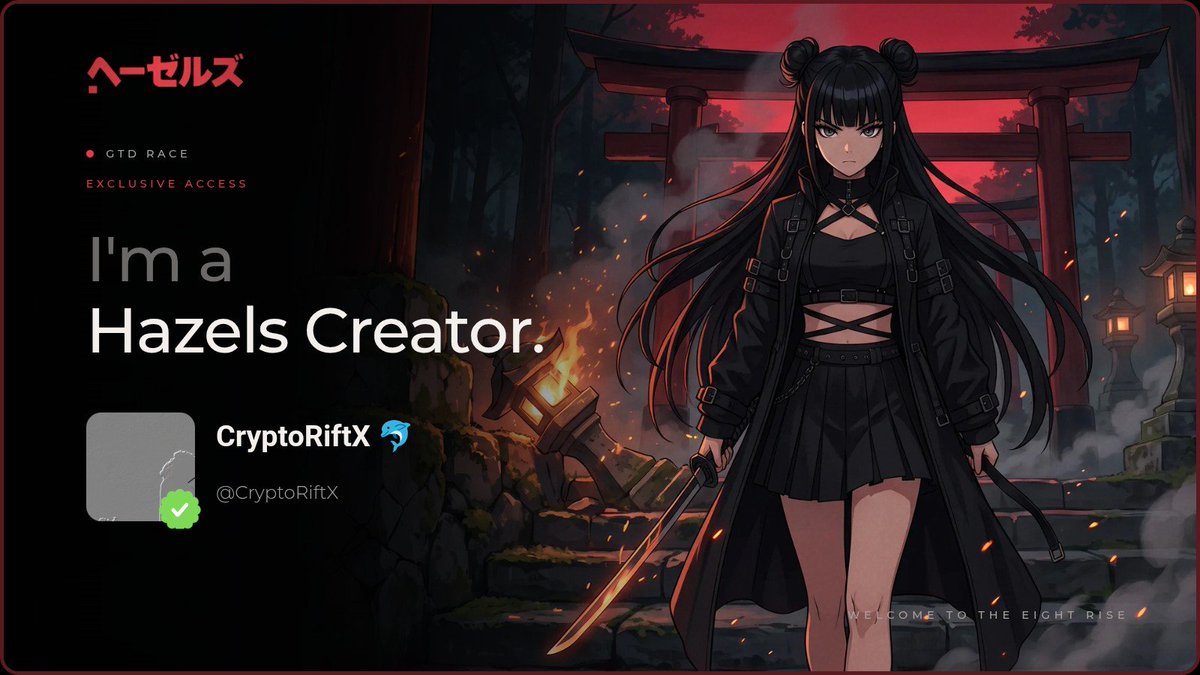 CryptoRiftX's tweet photo. @0xhazels @0xhazels #WEAREHAZELS https://t.co/CzgfK4fdRL