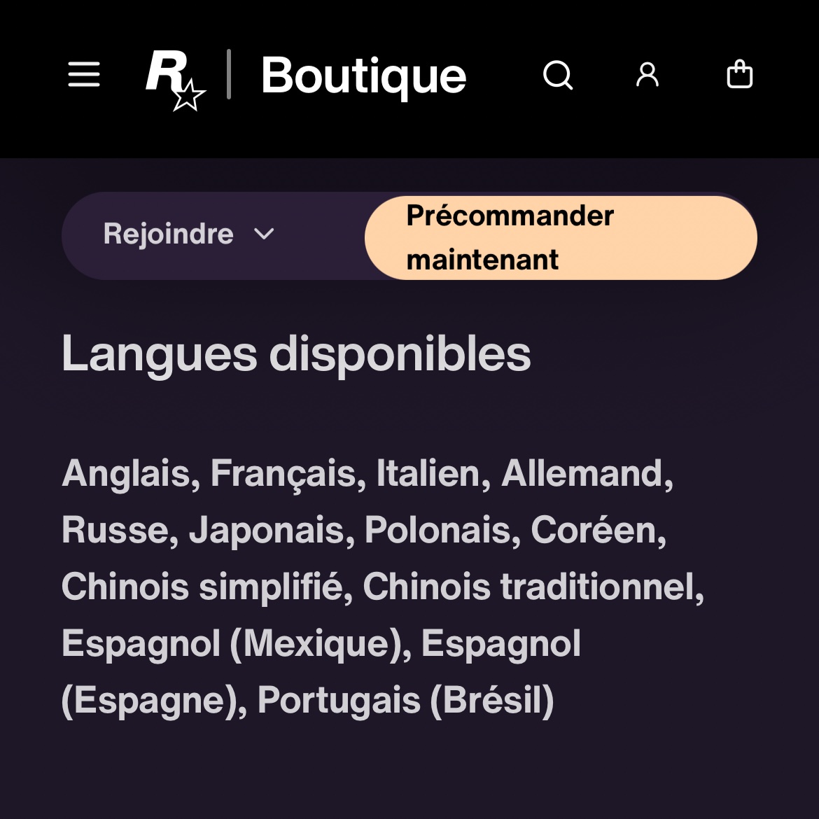 ShadesFrance's tweet photo. 🚨🎮 GTA VI sera disponible en 13 LANGUES au lancement !

🇬🇧 Anglais
🇫🇷 Français
🇮🇹 Italien
🇩🇪 Allemand
🇷🇺 Russe
🇯🇵 Japonais
🇵🇱 Polonais
🇰🇷 Coréen
🇨🇳 Chinois simplifié
🇹🇼 Chinois traditionnel
🇲🇽 Espagnol (Mexique)
🇪🇸 Espagnol (Espagne)
🇧🇷 Portugais (Brésil) https://t.co/3BDgRHzqF7