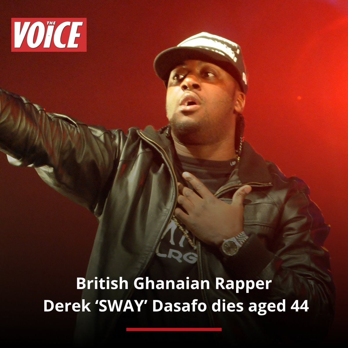TheVoiceNews's tweet photo. We are saddened to hear of the passing of British rapper Sway Dasafo.  🙏🏽

 The British-Ghanaian rapper, producer and music executive was born and raised in North London by Ghanaian parents.

Sway became one of the defining rap artists of his generation. He made history as the first unsigned rapper to win a MOBO Award and his debut album, ‘This Is My Demo’, earned critical acclaim.

Sending condolences to his family and friends. 💔
Rest in Peace Sway