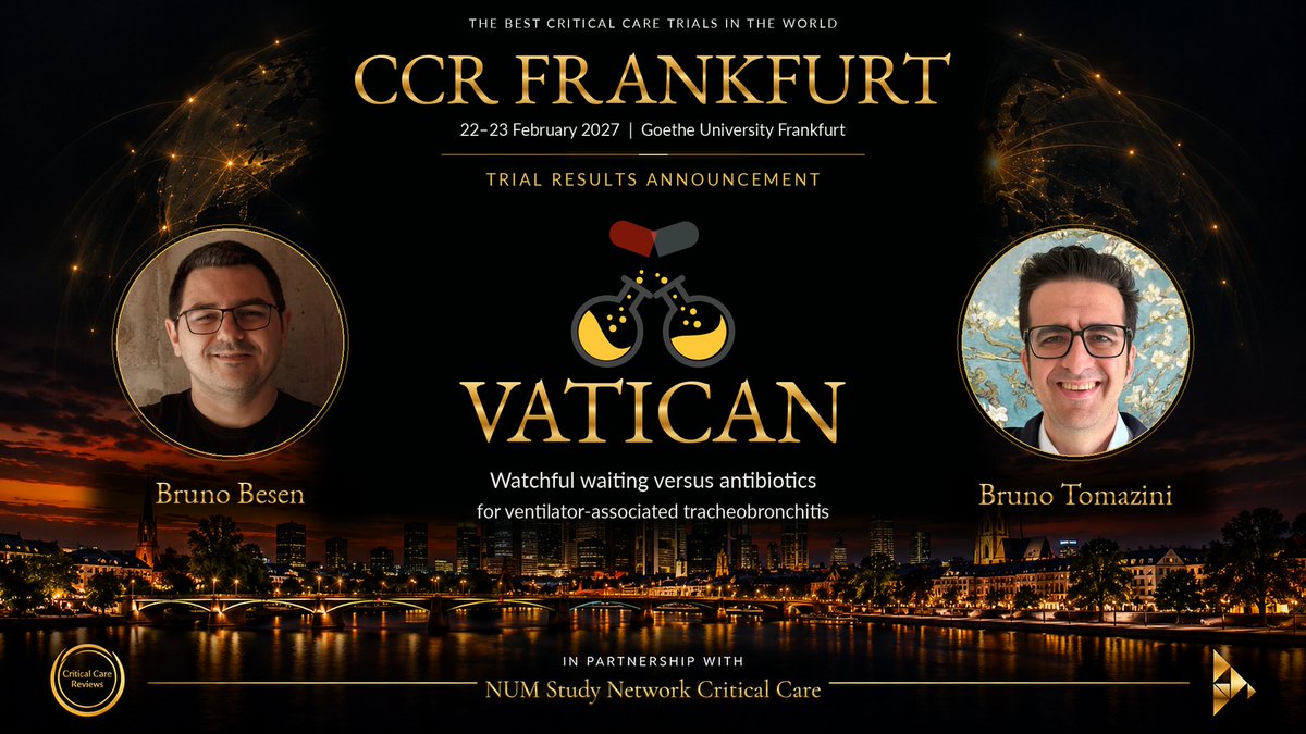 Flyer for the VATICAN trial results presentation at CCR Frankfurt