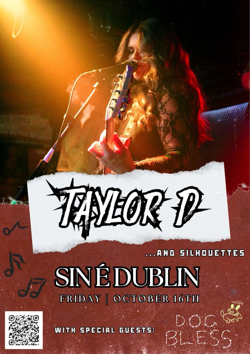 Taylor_D_Music_'s tweet photo. We’re SO excited to announce that our friends Dog Bless will be opening for us at Sin É on October 16th!
🎟️ LIMITED EARLY BIRD TICKETS ARE ON SALE NOW!l
October 16th | Sin É, Dublin
🎟️ Tickets: https://t.co/1HT58MmxTt
#livemusic #dublingigs #indiemusic #eplaunch #newmusic https://t.co/ZmsotkTT5k