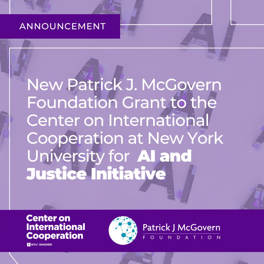 SDG16Plus's tweet photo. 📢 How can justice systems harness the opportunities presented by artificial intelligence (AI) while protecting human rights, ensuring accountability, and keeping people’s lived experiences at the center?

With support from a new $250,000 grant from the Patrick J. McGovern Foundation (@PJMFdn), Pathfinders for Peaceful, Just and Inclusive Societies (@SDG16Plus)—an initiative hosted by #NYUCIC—will develop an international people-centered justice and AI framework. ⚖️🤖

Created in coordination with the Justice Action Coalition, and with active contributions from @ODI_Global, @UNHumanRights, @WorldBankGroup, and @InnoJustice, the framework will offer practical guidance to policymakers and justice leaders. Our team will then work with 3️⃣ national governments to adapt the guidance and prepare them to pilot specific projects. 🌍

🚨The need is urgent: More than 5 billion people live outside the reach of the justice systems meant to protect them, while AI is already reshaping those systems.

Learn more: https://t.co/5NgectNqaC 

#ArtificialIntelligence #AI #JusticeForAll #PeopleCenteredJustice #HumanRights #DigitalGovernance #AccessToJustice
