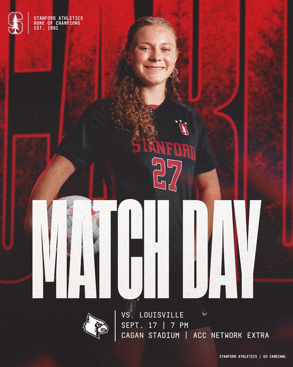 StanfordWSoccer's tweet photo. Cardinal vs. Cardinals

🎟️ » https://t.co/e3kvXHYXoe
📺 » ACC Network Extra
💻 » https://t.co/hvezfvGHMv
📈 » https://t.co/Gde5FqQZEK
📻 » https://t.co/HBkkxe7yag (@KZSUSportsRadio)

#GoStanford https://t.co/2fU0807OsH