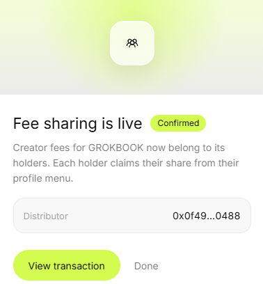 trygrokbook's tweet photo. Fee sharing is live! https://t.co/YwwtRE2rfH