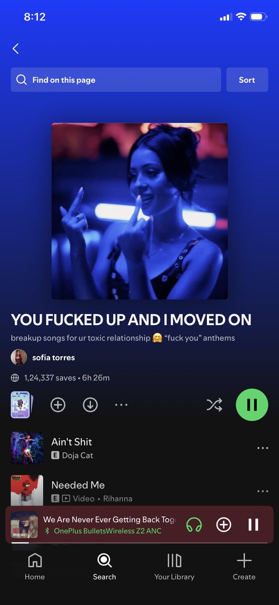 sassytwts's tweet photo. @Spotify Never Disappoints 🤘🏻

#music https://t.co/gTxrhK1pux
