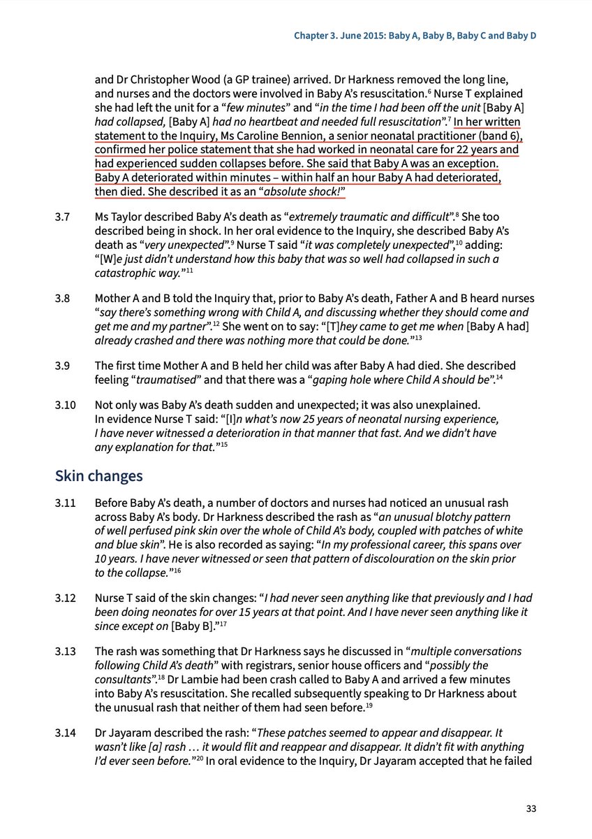 LucyLetbyFOI's tweet photo. It is misrepresentation.
In her Thirlwall statement Bennion NEVER used the words "exception" or "absolute shock".
Bennion's relevant testimony is below.⬇️
Justice Thirlwall, we are NOT a gang of backward children on whom tricks may be played.
I trust that this is clear enough? 🧐 https://t.co/iqcLAONGFz