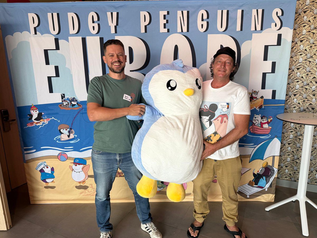 LongboardFamara's tweet photo. Great meeting the Pudgy Penguins crew at ETHSpain in Barcelona 🐧

Always a pleasure to connect in real life with projects and communities bringing fresh energy to Web3.

Barcelona is definitely delivering.

@ETHSpain_ @ETHGlobal @pudgypenguins https://t.co/MbRLNNYkzm