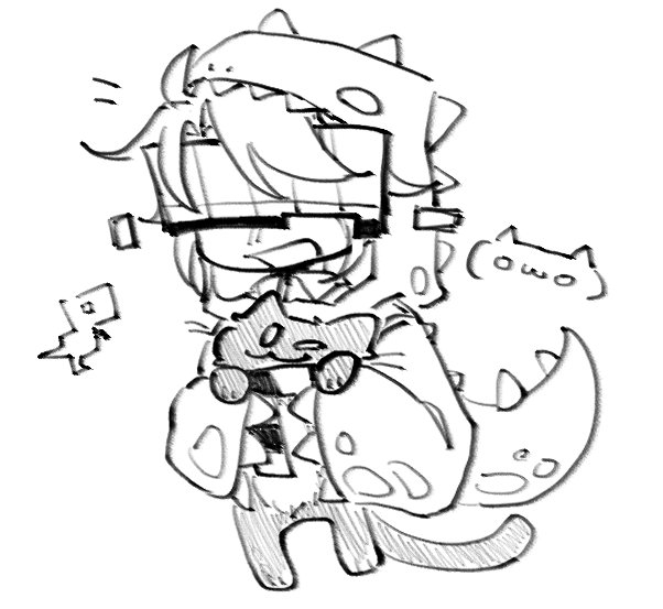 owo_grape's tweet photo. Friend: Can you draw Idaios dressed as a dinosaur?👀✨
:wa..... sure I guess?

#idaios https://t.co/HclnEwgnMb