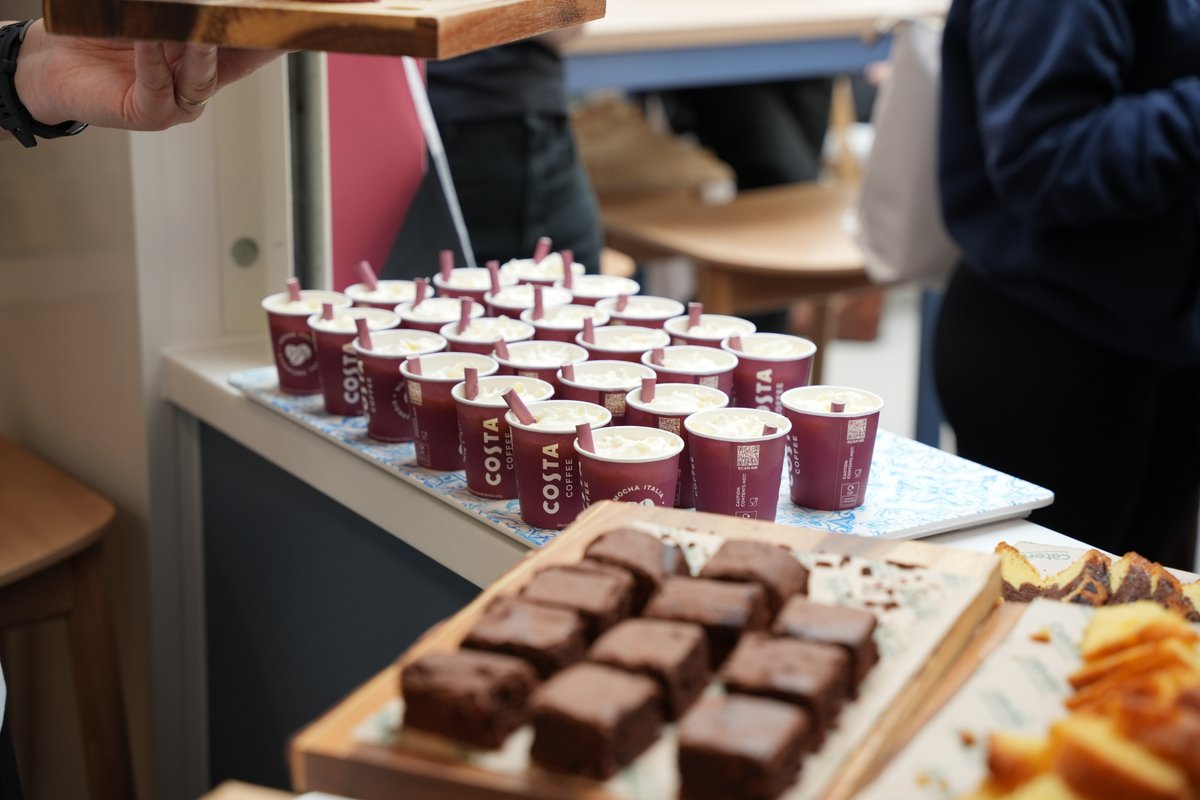 KCupdate's tweet photo. The Café at our Creative Industries Centre officially reopened today following an extensive summer refurbishment. Opened by Peter Mayhew-Smith CBE, Group Principal &amp; CEO of South Thames Colleges Group, the new-look café provides a vibrant hub for our creative community. https://t.co/SOcVAWd3ON