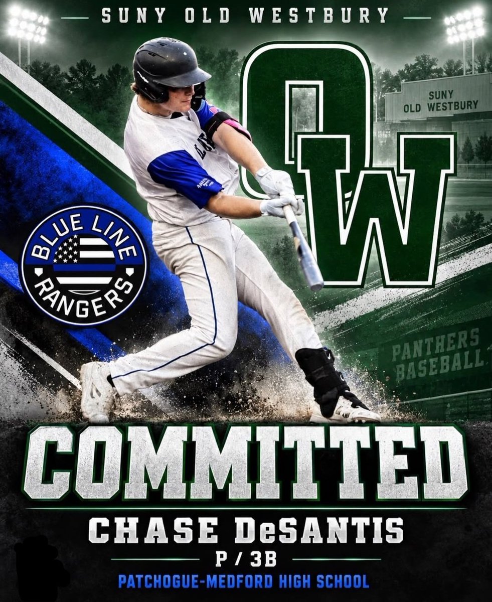 suffolkPALs's tweet photo. Congratulations to Blue Line Ranger and Pat-Med player Chase DeSantis on his commitment to Old Westbury. Chase is a hard throwing RFP and power bat. Good luck Chase!
#CollegeShowcase #baseball https://t.co/ocXyQq0cXX