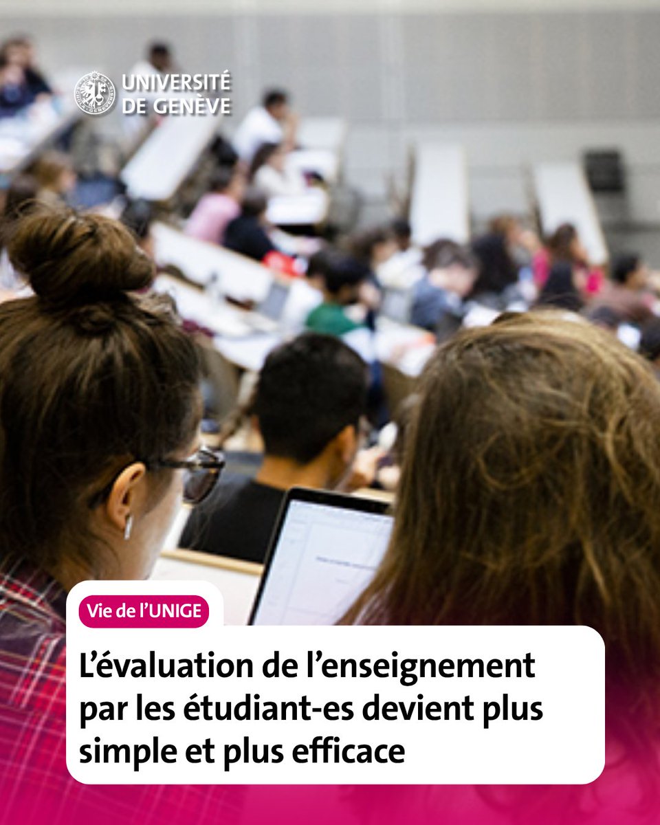 UNIGEnews's tweet photo. La nouvelle plateforme d’évaluation des enseignements automatise les démarches, simplifie l’expérience des étudiant-es et fournit des outils d’analyse rapides.

L’institution entend ainsi faciliter la participation étudiante et accompagner plus efficacement le développement des pratiques pédagogiques.

Pour plus d’informations 🔗 https://t.co/7QXtEppeox

#enseignement #démarches #etudiants