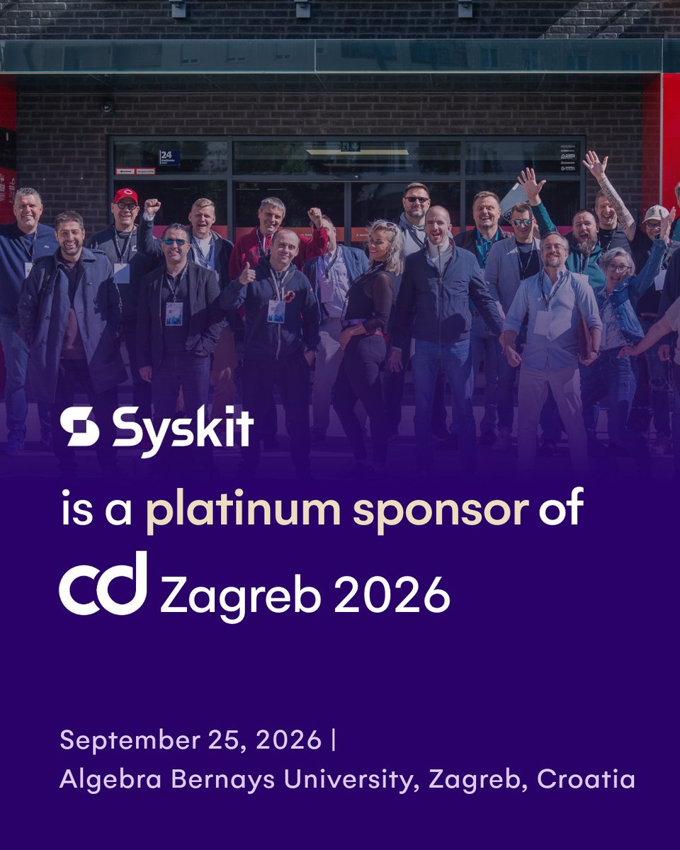 SyskitTeam's tweet photo. If M365 is your day job, keep September 25 free and join us at CollabDays Zagreb for a full day of M365, AI, security, Power Platform, and practical conversations about keeping increasingly complex M365 environments under control.

Come find the Syskit team and say hi! 💜 https://t.co/nxYziet3PA