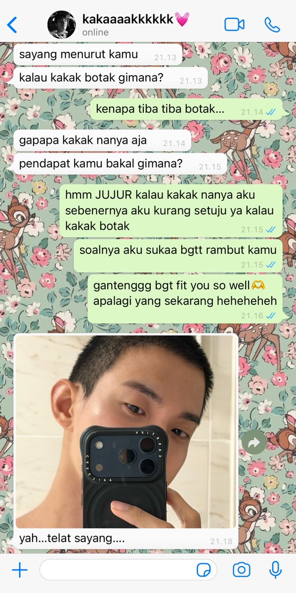 onedoseofpeony's tweet photo. kak mau tau reaksi jiya kalo daffi botak gimana — percaya gak nangis kayak kay…like father like daughter… https://t.co/pL82dx7IGi

(WHAT IF aja karna daffi gak akan botak🤣) https://t.co/xKO1XEvgKA