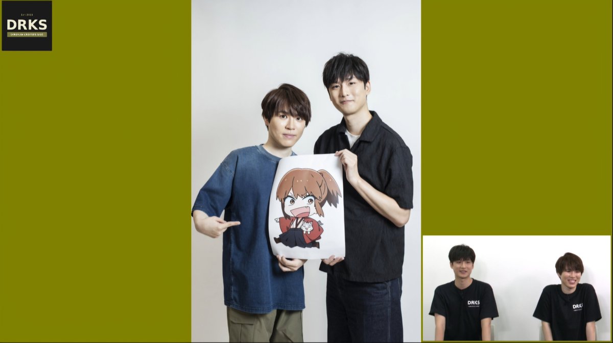 rokuko666's tweet photo. DRKS加入おめでと！！

幕末志士坂本 、あっさりしょこ 二人とも大好きな配信者だから、これからどんな面白いことやってくれるかってワクワクしてるよ。でも気負いすぎないで、自分のペースでね。もちろん個人配信も楽しみにしてるから！ https://t.co/6ZGCaNbuYv