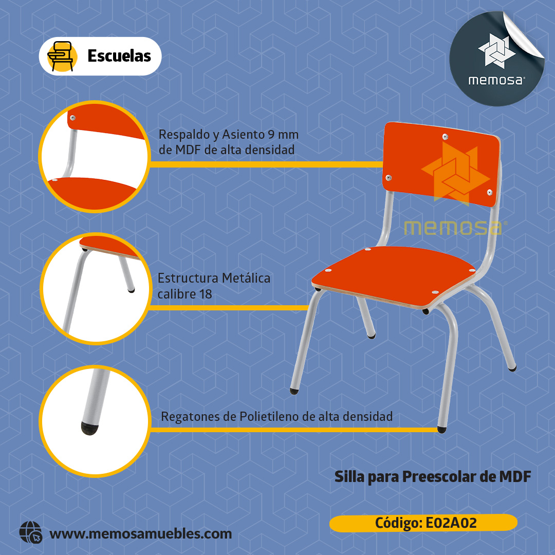 memosamuebles's tweet photo. 🪑La Silla para Preescolar de MDF marca Memosa está diseñada para acompañar el aprendizaje de los más pequeños.

Resistencia, estabilidad y comodidad para espacios preescolares.

👉Solicita información:
https://t.co/KZg2nUs87a

#MemosaMuebles #Preescolar #MobiliarioInfantil #CDMX https://t.co/yoPFyIHat3