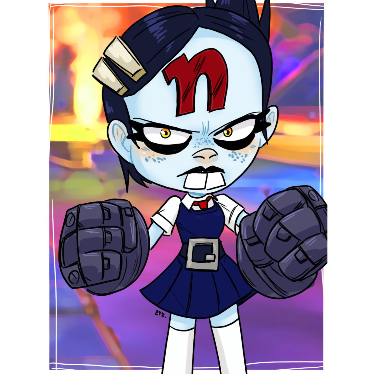 Eyzmaster's tweet photo. Nina Cortex is back! ๐ค
It's been way too long since I last drew her. I used to draw Nina ALL the time!
#Eyz #myart #NinaCortex #CrashBandicoot #CrashTwinsanity #CrashFanart #PlayStation #GothGirl #Fanart #DigitalArt #waifu https://t.co/m3CSLDtyxK
