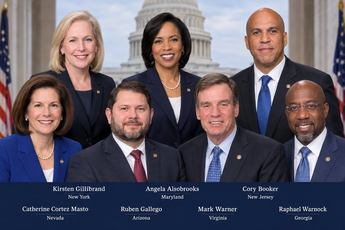 thescottbessen's tweet photo. 🚨🇺🇸 These are the Democrats who want to vote again on the Clarity Act:
• Gillibrand
• Alsobrooks
• Booker
• Cortez Masto
• Gallego
• Warner
• Warnock
The defeat is a setback, but NOT THE END, and we REMAIN committed to have clear rules in America." https://t.co/zN4E74JmYy