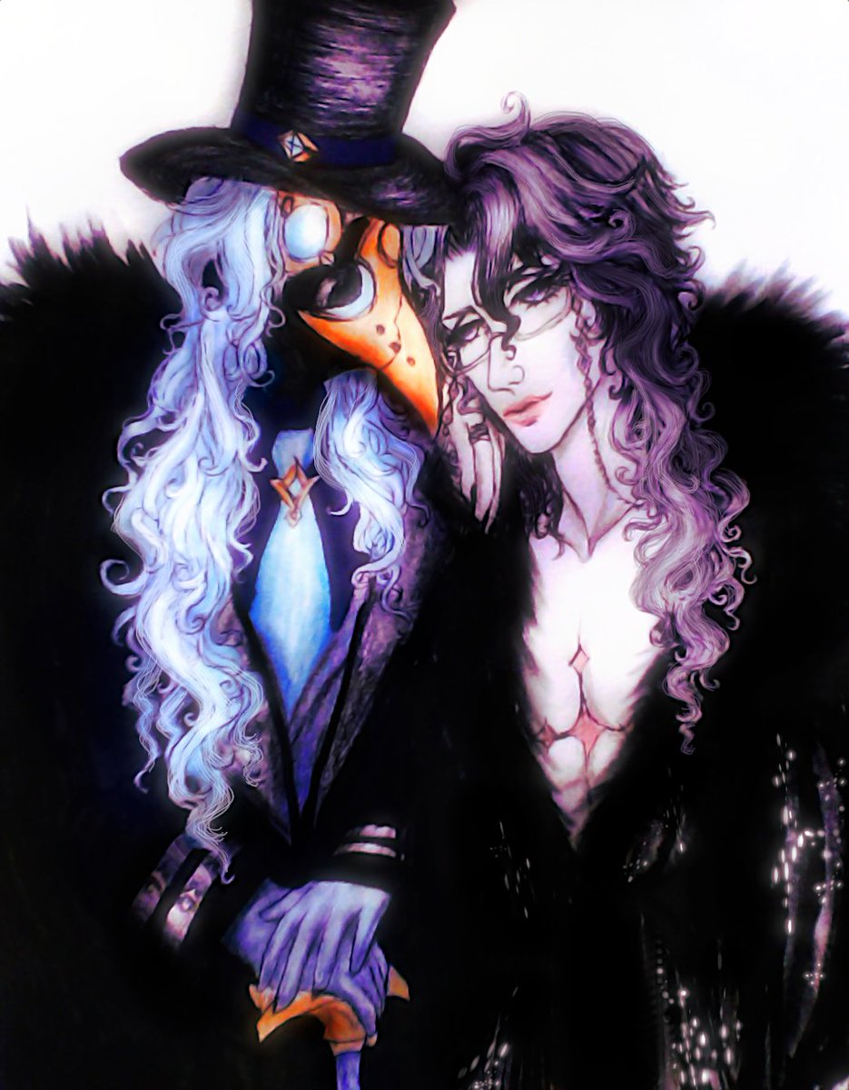goblinsnart2's tweet photo. Posting my art of plaguettore and pantalone on my backup up account, anyways, here's more art of dottlone #dottore #pantalone #GenshinImpactㅤ #Panttore #dottolone https://t.co/D5orSxz2nS