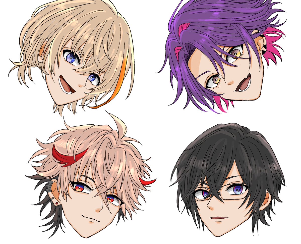 aaa249343's tweet photo. 楽しく顔だけ描いて力尽きたやつも載せとこ https://t.co/Q3oXeqUTNP