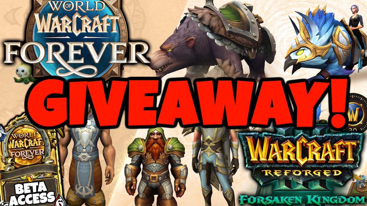 Solheim_YT's tweet photo. 🎉 WoW Forever Giveaway! 🎉

World of Warcraft Forever Beta is starting TODAY, and to celebrate this we are giving away 1x World of Warcraft Forever Collection, which includes access to Warcraft 3 The Forsaken Kingdom, which is available now!

To enter the giveaway:
✅ Follow
👍 Like the tweet
⭐ Retweet
🔥 Comment which Class you're going to play first!

For even more giveaways, follow my Twitch: https://t.co/DMgIVoxXFP
Will be streaming the whole Beta, every day, and doing more giveaway up until launch!

Winner will be drawn September 24th!
Thanks to @Warcraft for the key, time to blast Forever!
#WarcraftForever #WoW_Partner #Giveaway