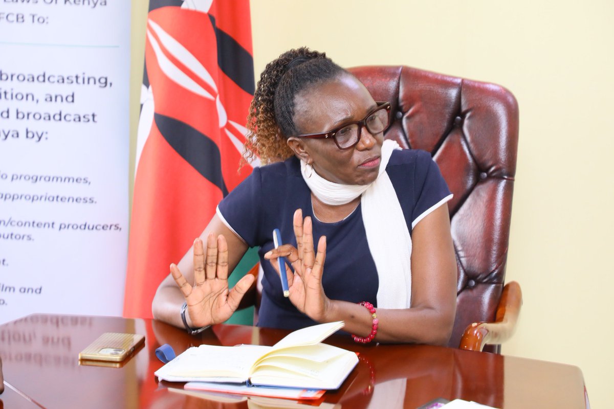 InfoKfcb's tweet photo. 𝗞𝗙𝗖𝗕 𝗛𝗼𝘀𝘁𝘀 𝗪𝗼𝗿𝗹𝗱 𝗦𝗰𝗼𝘂𝘁 𝗣𝗮𝗿𝗹𝗶𝗮𝗺𝗲𝗻𝘁𝗮𝗿𝘆 𝗨𝗻𝗶𝗼𝗻 𝗢𝗳𝗳𝗶𝗰𝗶𝗮𝗹𝘀 𝗙𝗼𝗿 𝗘𝗻𝗵𝗮𝗻𝗰𝗲𝗱 𝗦𝘁𝗿𝗮𝘁𝗲𝗴𝗶𝗰 𝗣𝗮𝗿𝘁𝗻𝗲𝗿𝘀𝗵𝗶𝗽

The Kenya Film Classification Board (@InfoKfcb) team, led by the Ag. Chief Executive Officer, Ms. @NellyMuluka, today, 18 September 2026, hosted officials from the World Scout Parliamentary Union Kenya (@wspukenya), led by the Executive Director, Mr. Poppins Misoi ( @MisoiPopp), to explore strategies of enhancing partnership between the two entities, safeguarding consumers of audiovisual content, and empowering young creatives to harness opportunities in the creative sector.

The discussions also focused on collaboration in the upcoming Nyeri Guide and Scout City Activation and World Tourism Day 2026 Celebrations, scheduled for September 25th and 26th, 2026, in Nyeri County.

The Ag. CEO reaffirmed @Infokfcb's commitment to working with like-minded stakeholders to create a facilitative regulatory environment that supports the growth of the audiovisual sector, talent monetisation, protection of minors against inappropriate content, job opportunities, and wealth creation, in line with Government development blueprints.

On his part, Mr. Misoi acknowledged the long-standing relationship between KFCB and WSPU-Kenya and emphasised the importance of strengthening the partnership to advance shared objectives.

For more information about KFCB, a State regulatory agency under the @SDY_Ke , visit https://t.co/A6segIiLg7 or engage with us through our social media platforms.
@Waziri_Mvurya @fikirini_jacobs @SpokespersonGoK @njogunjoroge1 @moyasa_ke @SDY_Ke  @koske_felix @marcosMasiga @KBCChannel1 @K24Tv @NationAfrica @StandardKenya @tv47digital @citizentvkenya @Kenyans