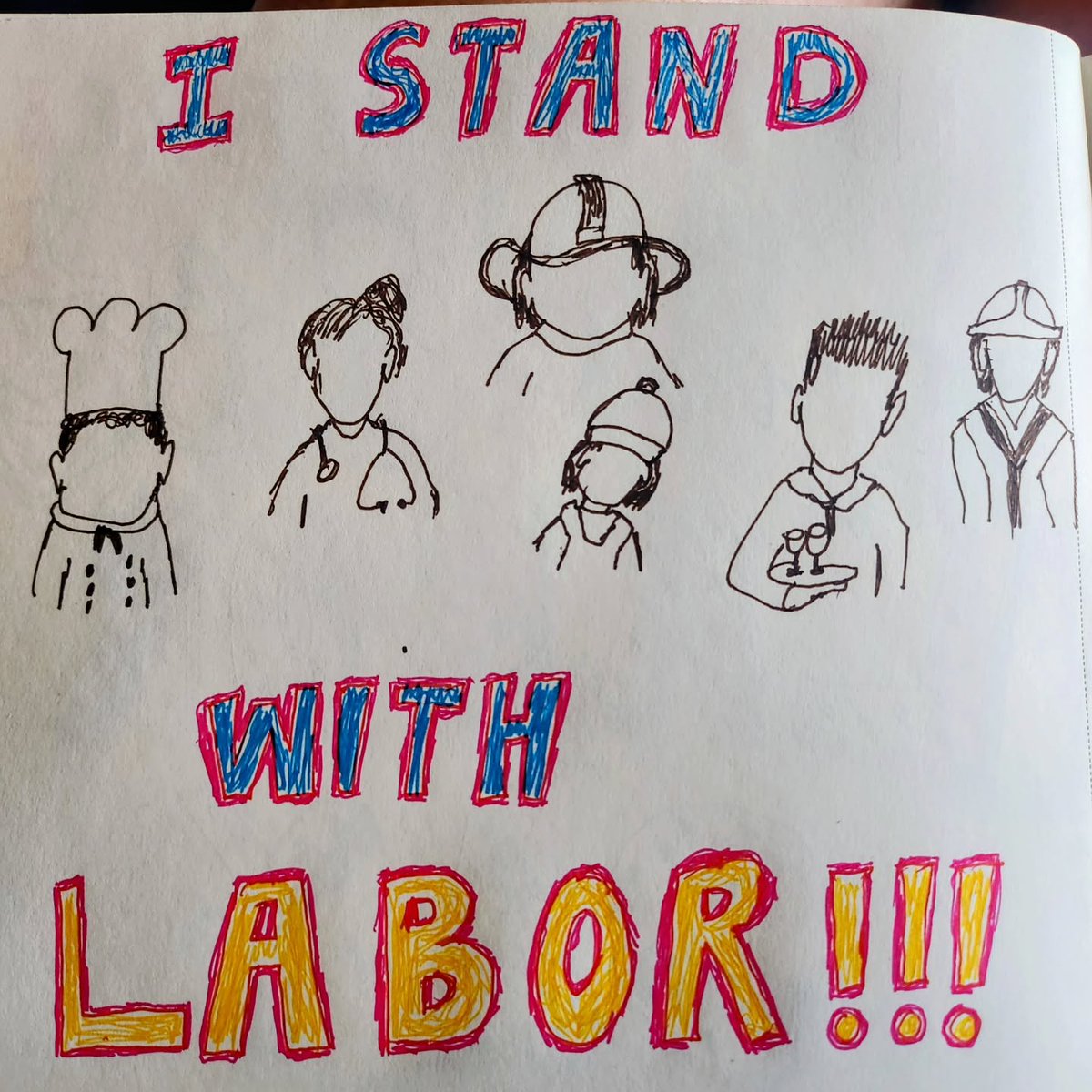 OscarMosty's tweet photo. Day 2734 Thinking about unions and enjoying my new gel pens this weekend https://t.co/iiwPA8uLrB