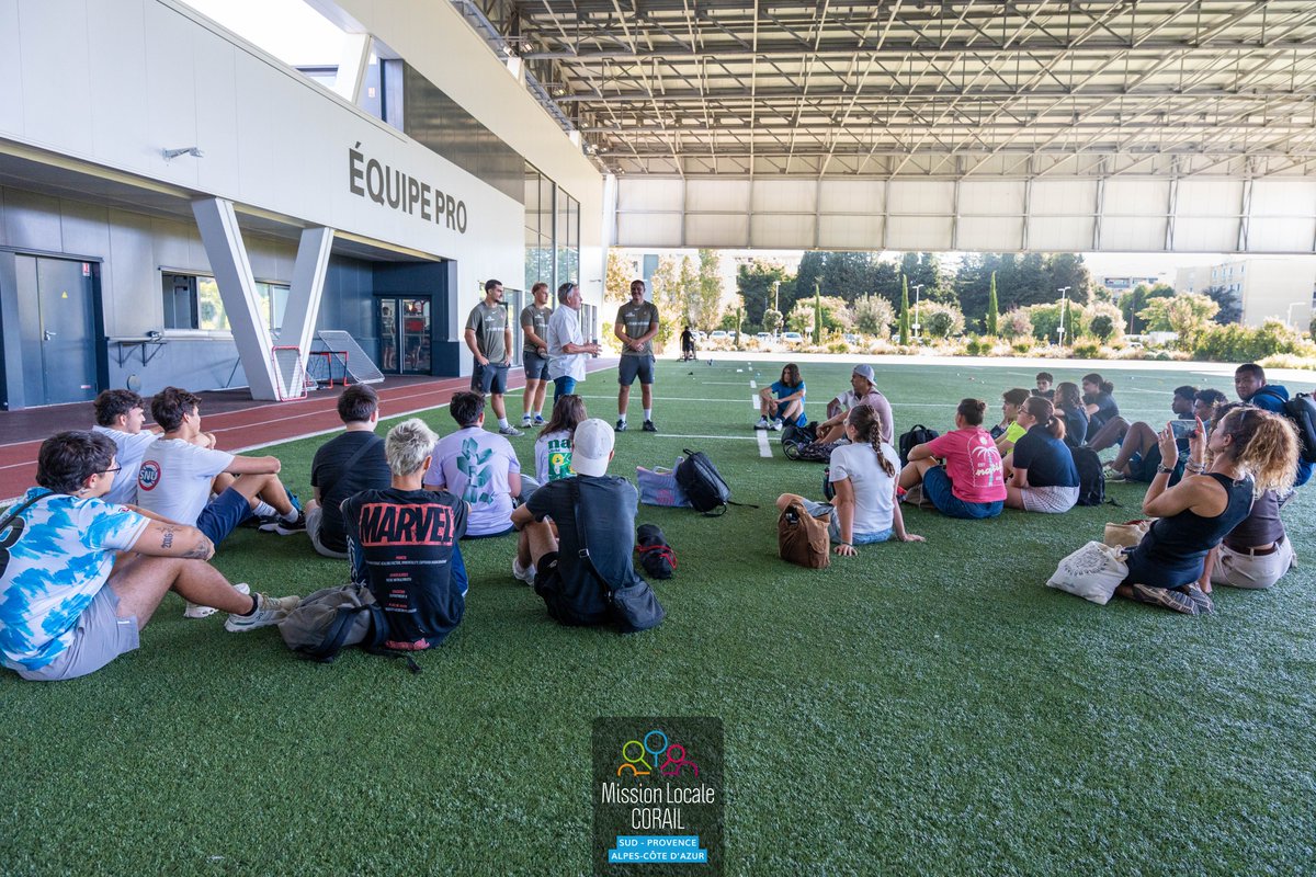 mlcorail's tweet photo. Une journée au cœur du RCT !

🏉Sport &amp; esprit collectif
🥗Nutrition &amp; bien-être
💼Préparation aux entretiens

Les Missions Locales du territoire, accompagnées par TPM, ont proposé aux jeunes une journée mêlant sport, bien-être et insertion professionnelle. https://t.co/GVFMacPJqc