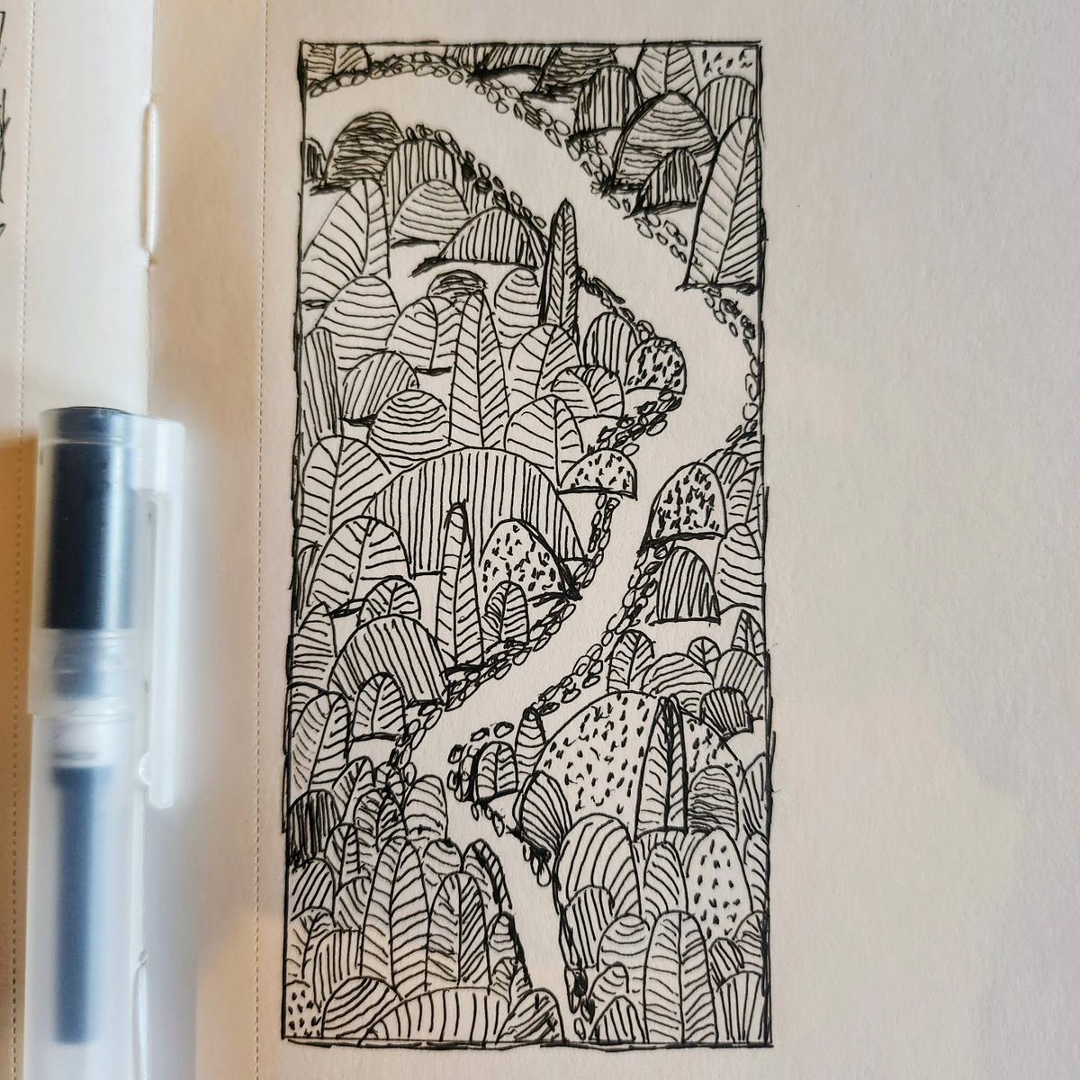 OscarMosty's tweet photo. Day 2737 Pen and path https://t.co/gyeo9EWi95