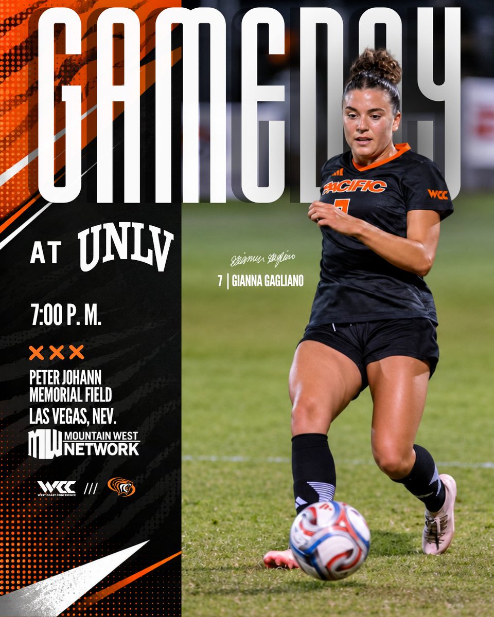 PacificWSoccer's tweet photo. Vivan Las Tigresas! π
π UNLV
π Las Vegas, Nev.
ποΈ Peter Johann Memorial Field
β°οΈ 7 PM
π»οΈ https://t.co/2ekTY9B7Hn
π https://t.co/2LveeupZmx
#PacificProud https://t.co/NrrucKUkdk