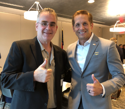 GeorgiaVFAF's tweet photo. 🇺🇸 Stan Fitzgerald with Rich McCormick | Georgia GOP 2021
Archive photo: Stan Fitzgerald with Rich McCormick at a private Georgia State GOP event at Gas South Arena on July 7, 2021.
McCormick later won election to the U.S. House.
📸 https://t.co/1nvy1HYp6V
#StanFitzgerald #RichMcCormick #GeorgiaGOP #GeorgiaPolitics