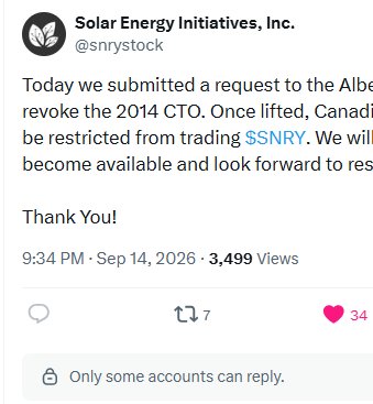 samuraidonkey1's tweet photo. @snrystock dont allow commenting from everyone on this post? not suspicious at all. scam, lying bitches https://t.co/2lbtTD50M4