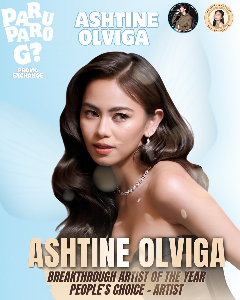 wilovers_ofc's tweet photo. LET’S HELP ASHTINE SOAR HIGHER! ✨

As part of our ParuparoG Project, Wilovers Official is showing our support for Ashtine Olviga as she takes on the Breakthrough Artist of the Year – People’s Choice!

Please read and follow the official mechanics carefully to make sure your votes are properly counted. Let’s come together and show some love for Ashtine! 🤎

LINK HERE: 
https://t.co/LO3p8zKF0o