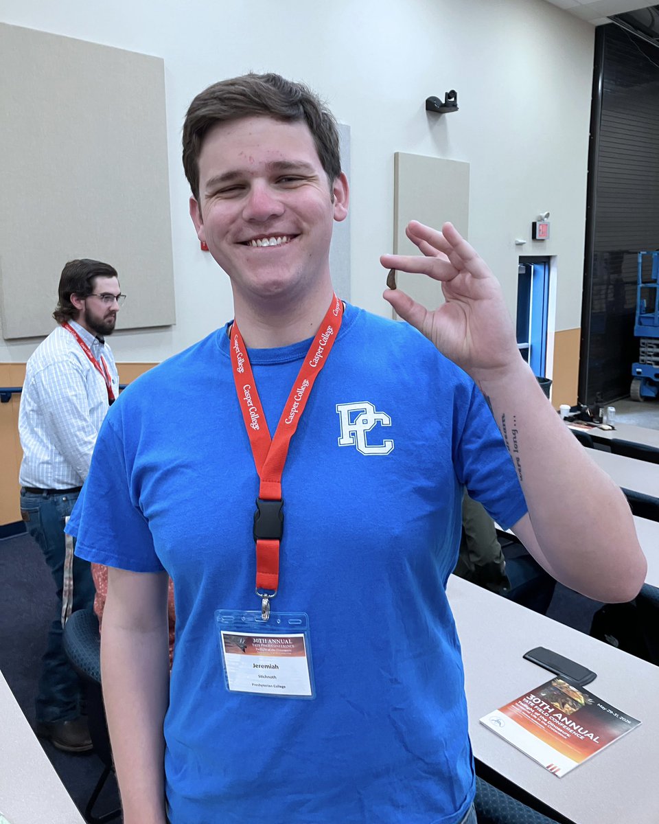 presbycollege's tweet photo. A question in a paleontology class at PC  took Jeremiah Stichnoth ’28 from the classroom to a summer fossil excavation in Wyoming! 🦖

See how curiosity, faculty mentorship and hands-on research opened a new door. 💙

🔗 https://t.co/wpDUy090IE https://t.co/XzPtjNcZZz